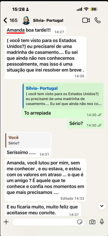 Depoimento de Silvia, cliente em Portugal